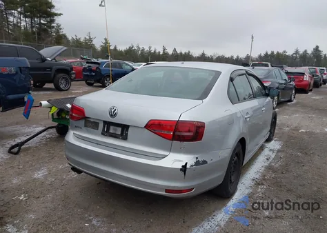 2015 Volkswagen Jetta 2.0L S from USA, damaged, VIN 3VW2K7AJ4FM417059